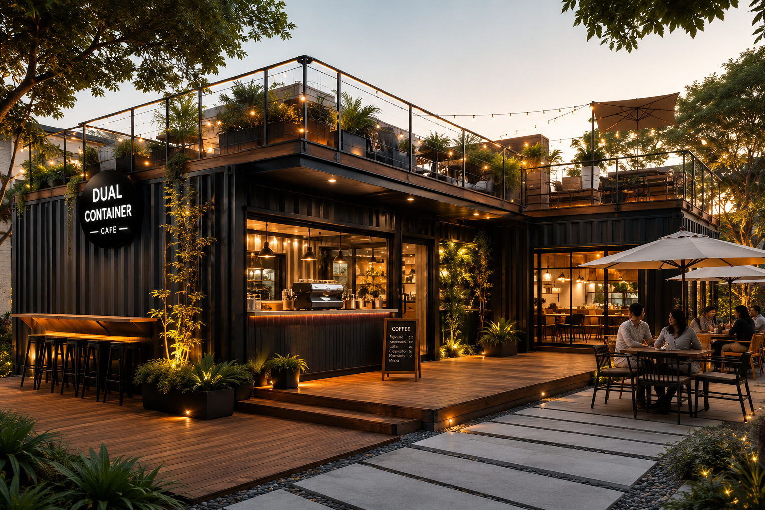 Dual Container Café