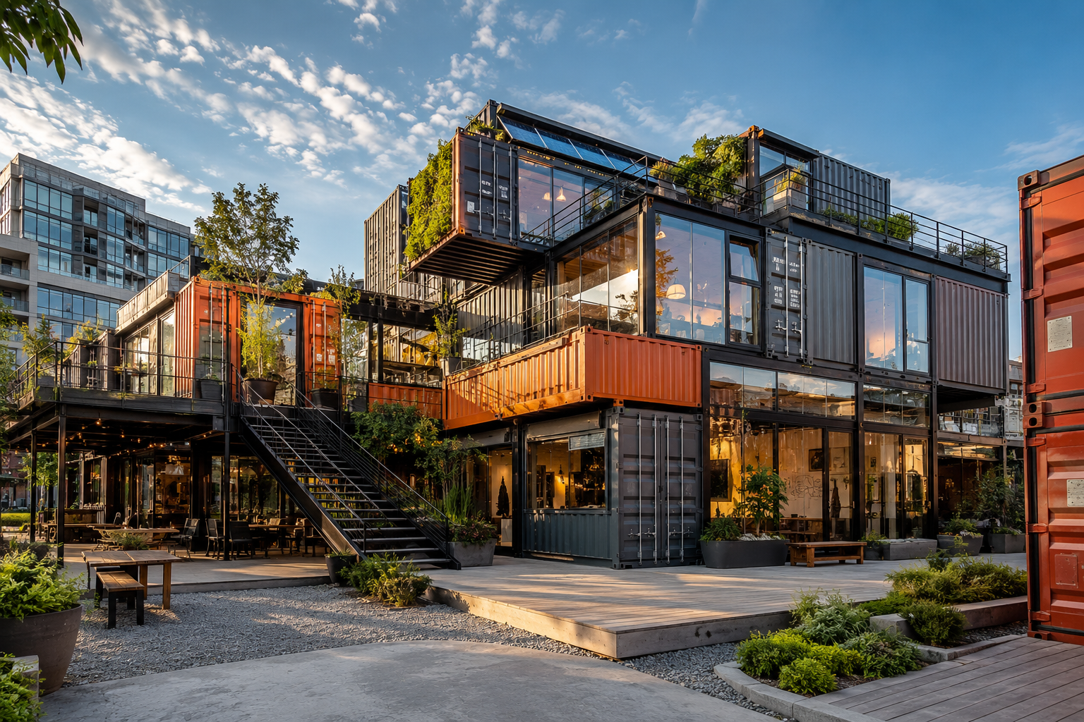 Twin Container Office Complex