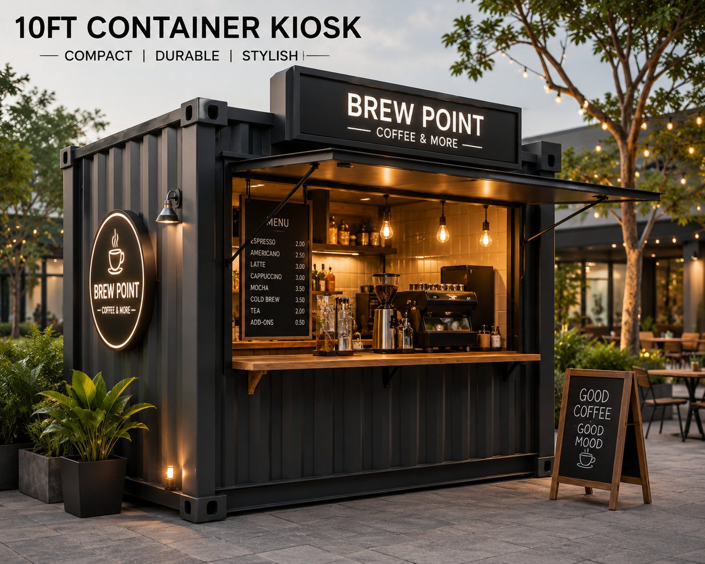 10ft Container Kiosk